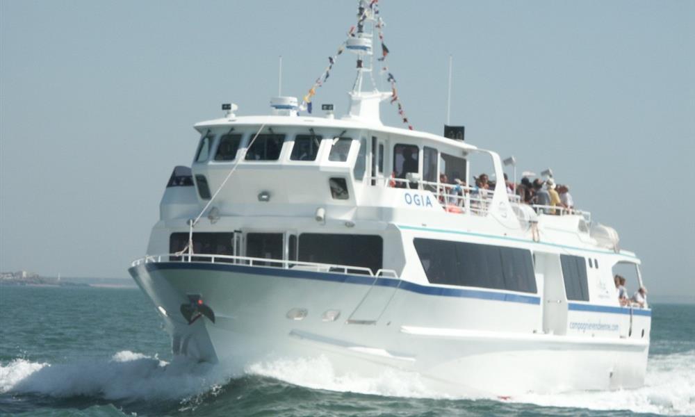 Croisière en mer vers l'île d'Yeu depuis St Gilles Croix de Vie